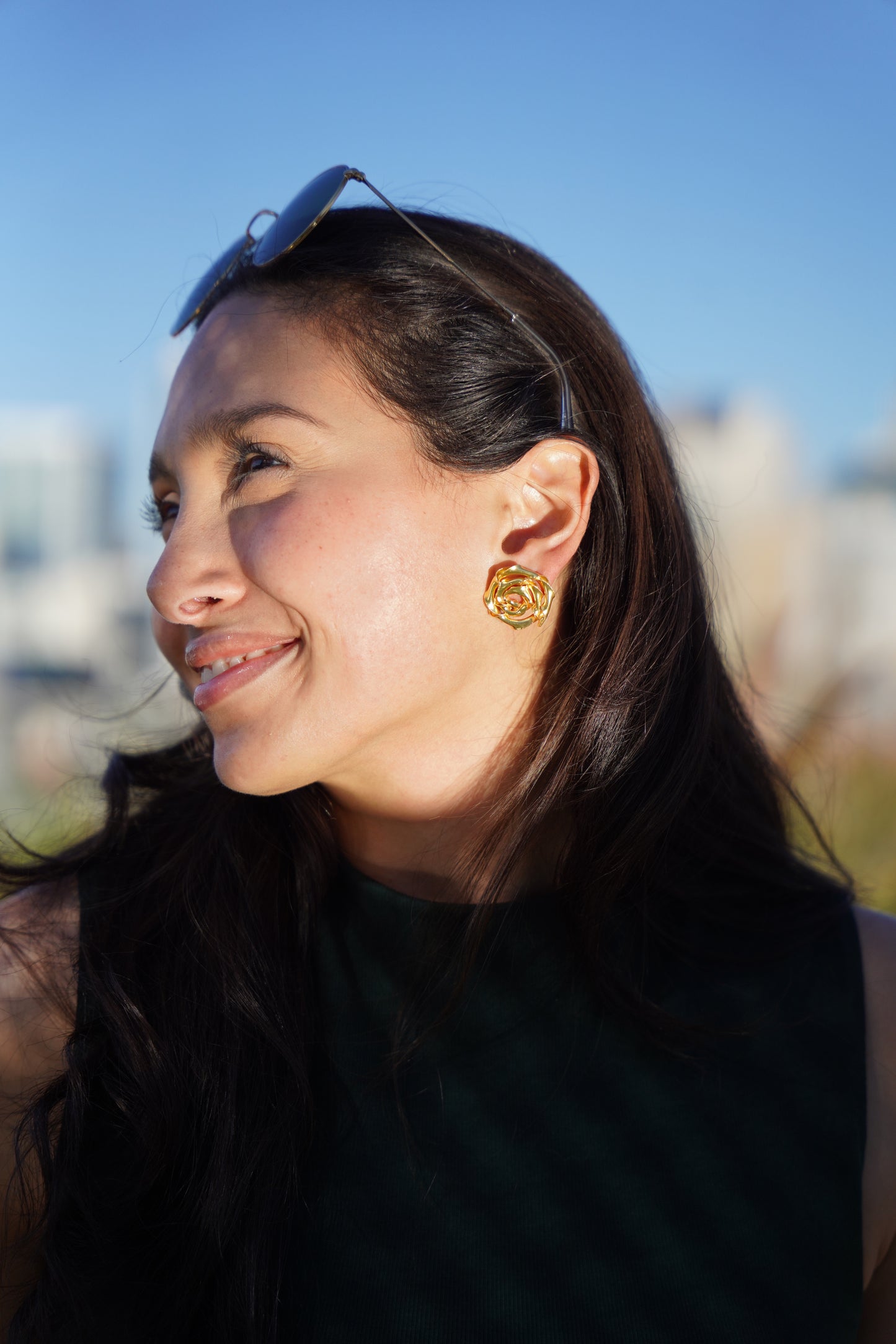 Elegant Rose Studs