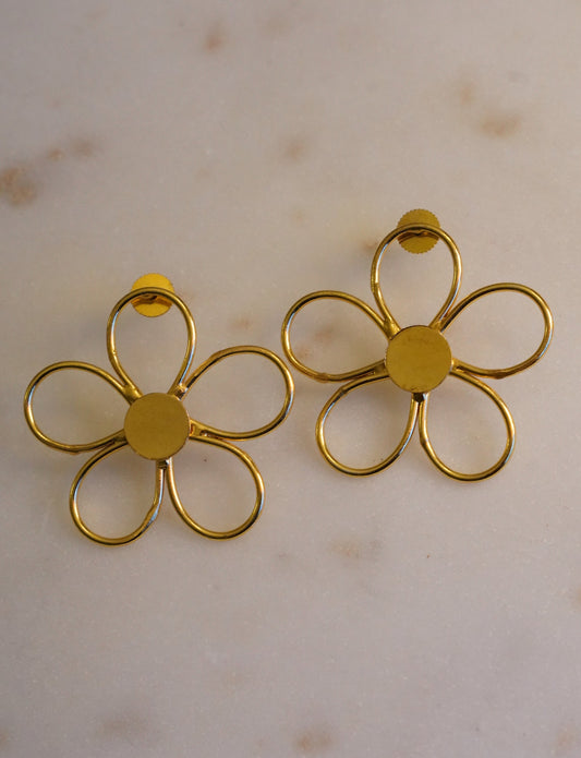 Golden Petal Earrings