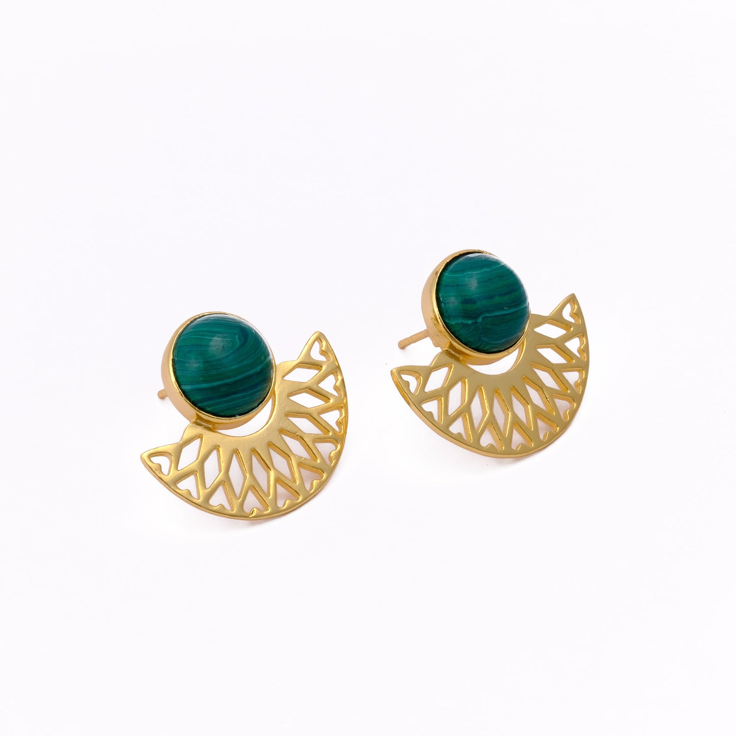 Malachite Stone Earrings